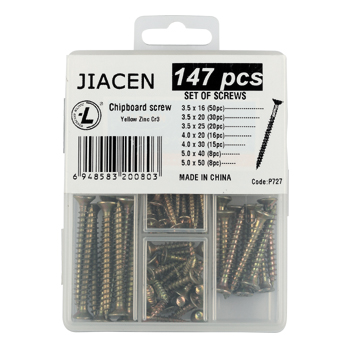 147pcs Chipboard Screws